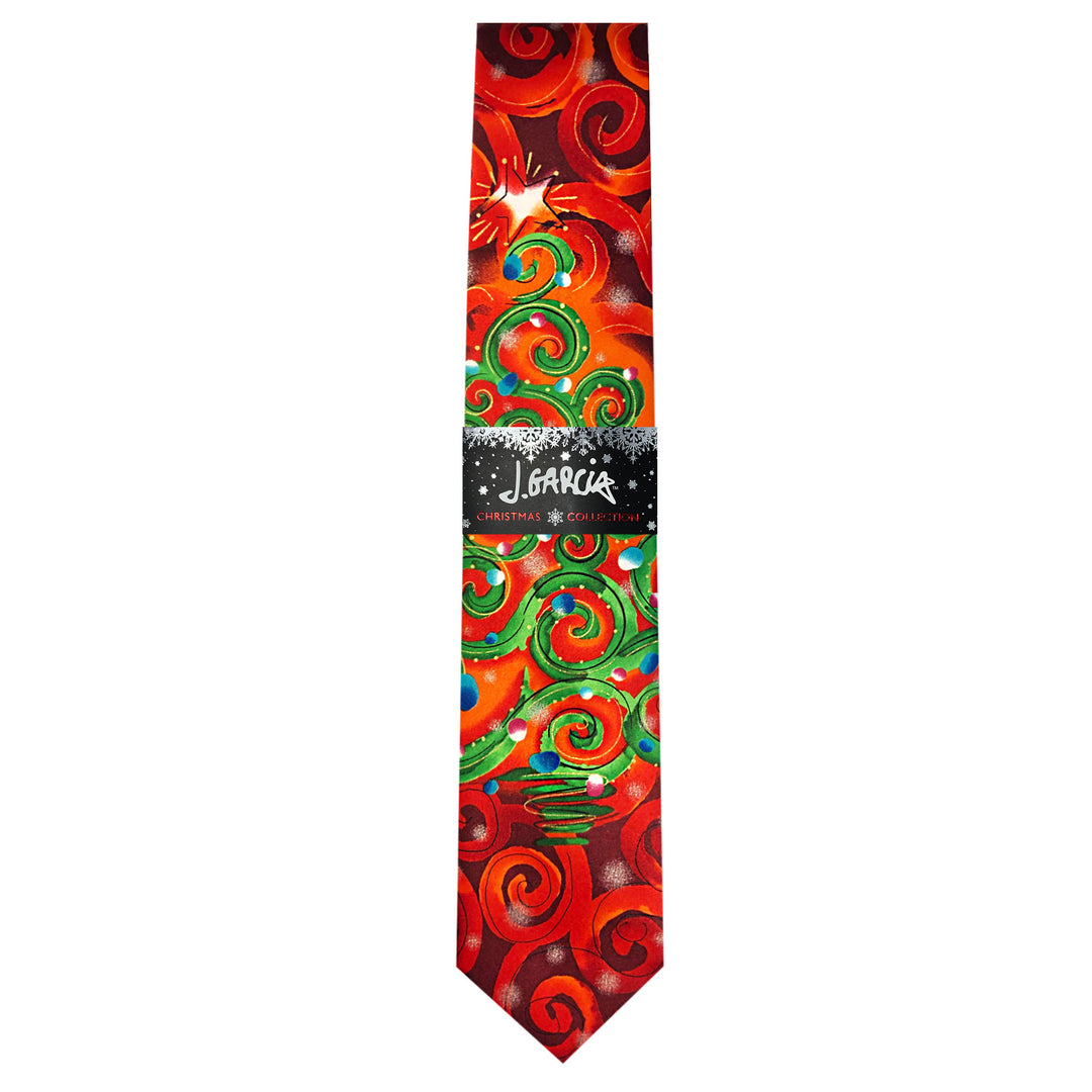 Jerry Garcia Christmas Tree Tie