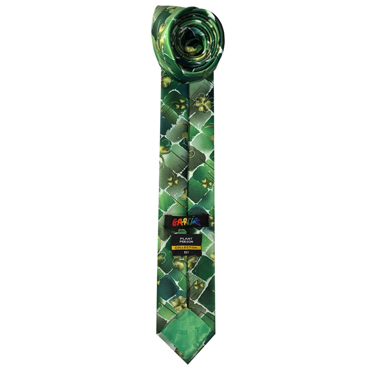 Jerry Garcia St. Patrick's Plant Person Extra Long Tie