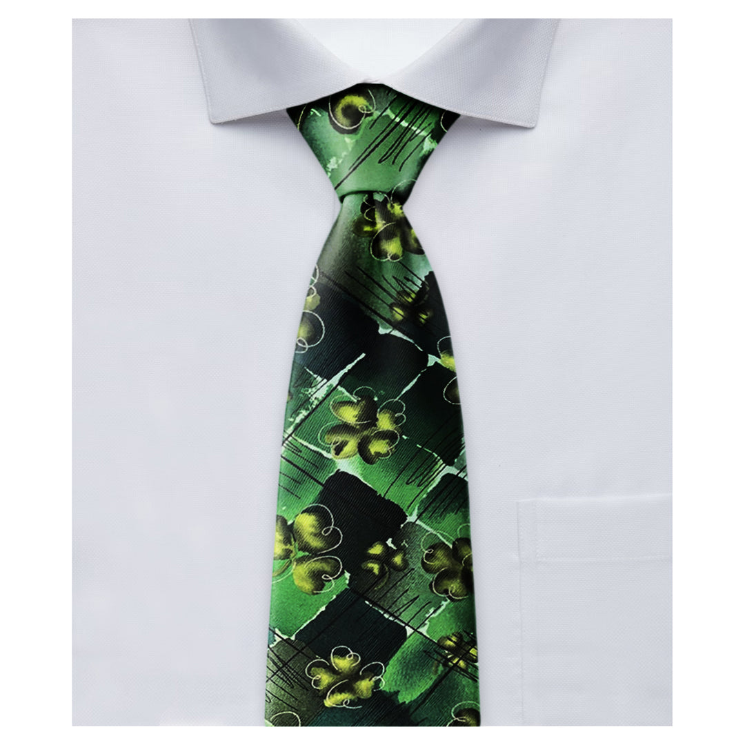 Jerry Garcia St. Patrick's Plant Person Extra Long Tie