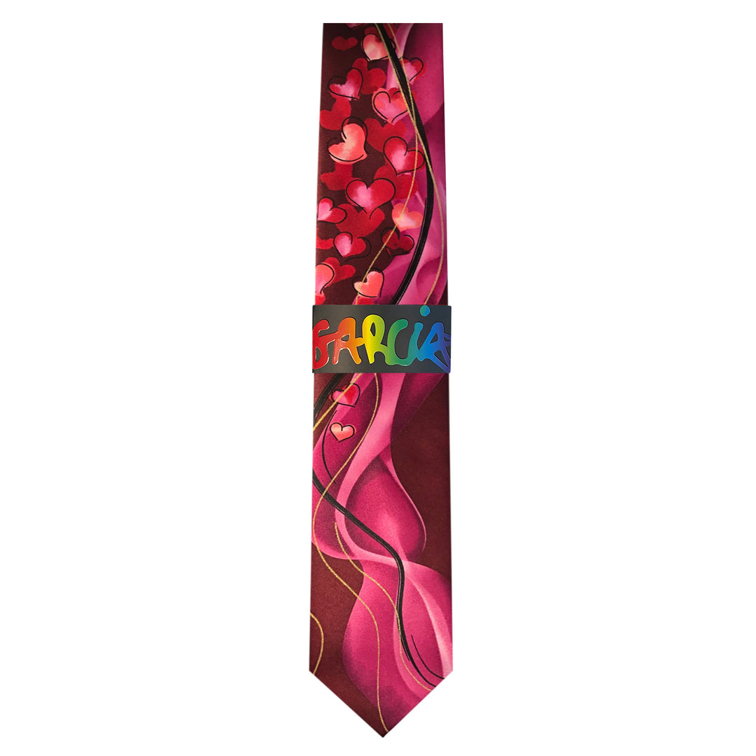 Jerry Garcia Valentine's Hearts Tie