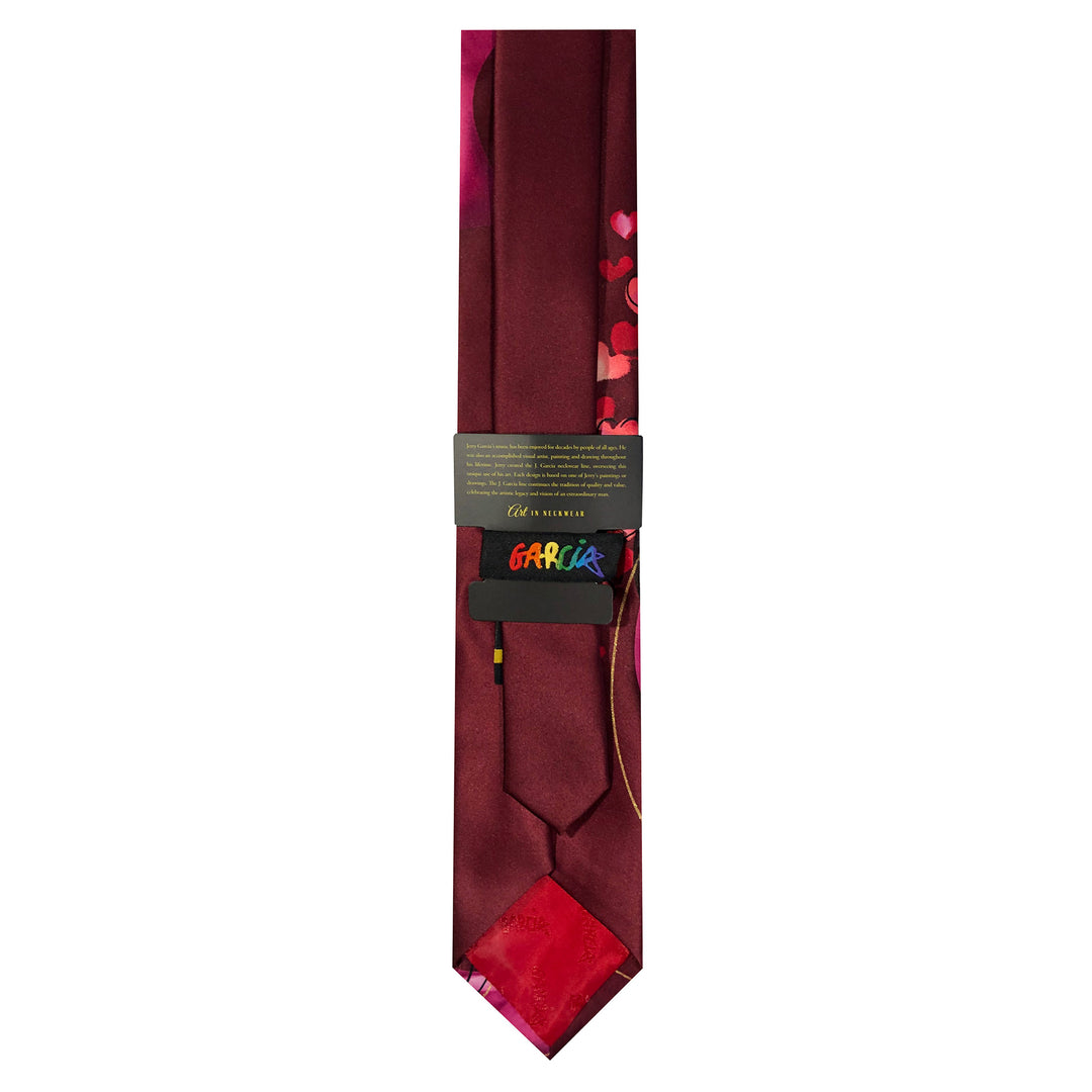 Jerry Garcia Valentine's Hearts Tie