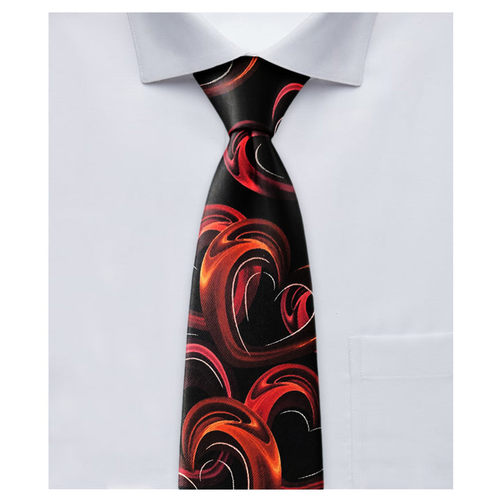 Jerry Garcia Valentine's Bubbly Hearts Extra Long Tie