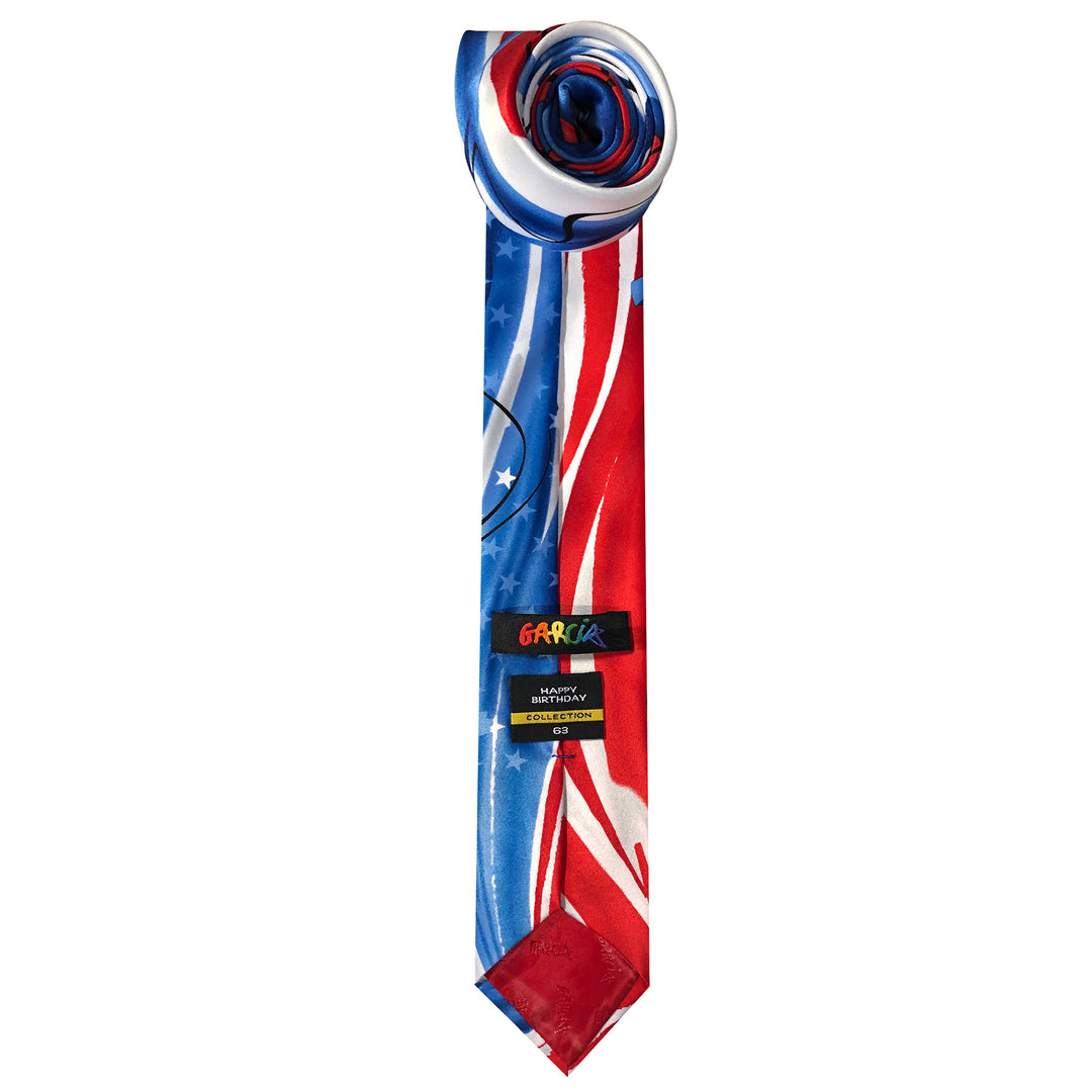 Jerry Garcia Fourth of July Extra Long Tie