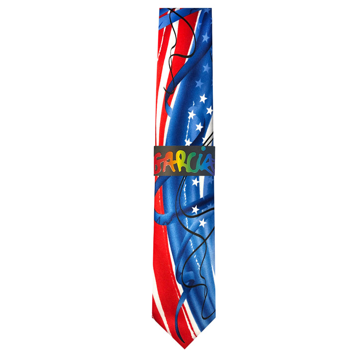 Jerry Garcia Fourth of July Extra Long Tie