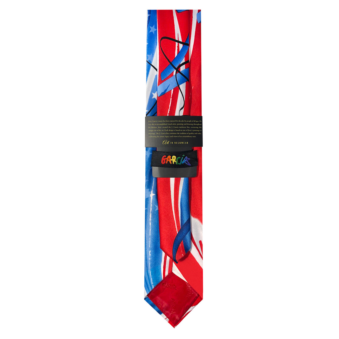 Jerry Garcia Fourth of July Extra Long Tie