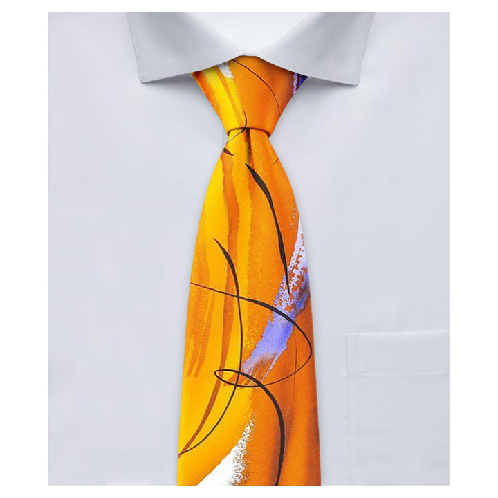 Jerry Garcia Snail Garden Extra Long Tie