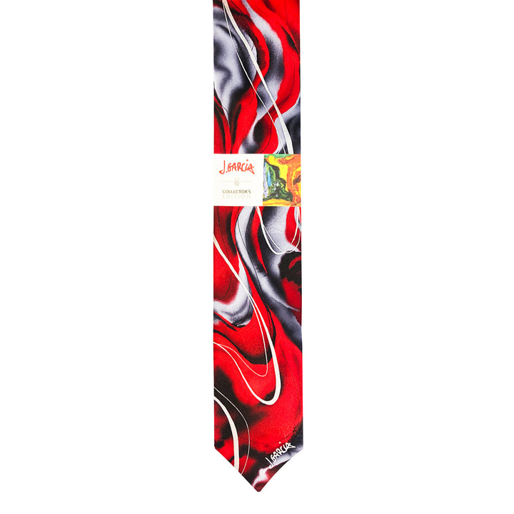 Jerry Garcia Rhino and Puppy Extra Long Tie - Red