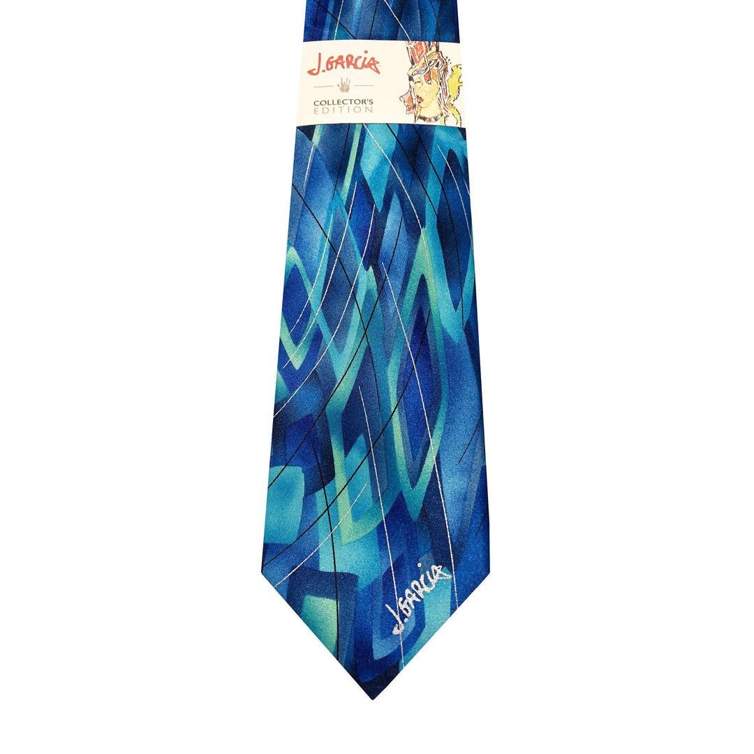 Jerry Garcia Lady with Elaborate Headdress and Gekko Extra Long Tie