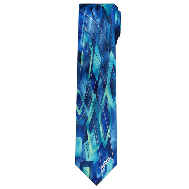 Jerry Garcia Lady with Elaborate Headdress and Gekko Extra Long Tie