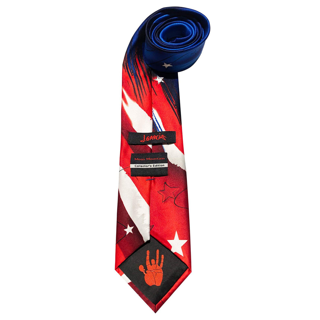 Jerry Garcia 4th of July USA Flag Extra Long Tie