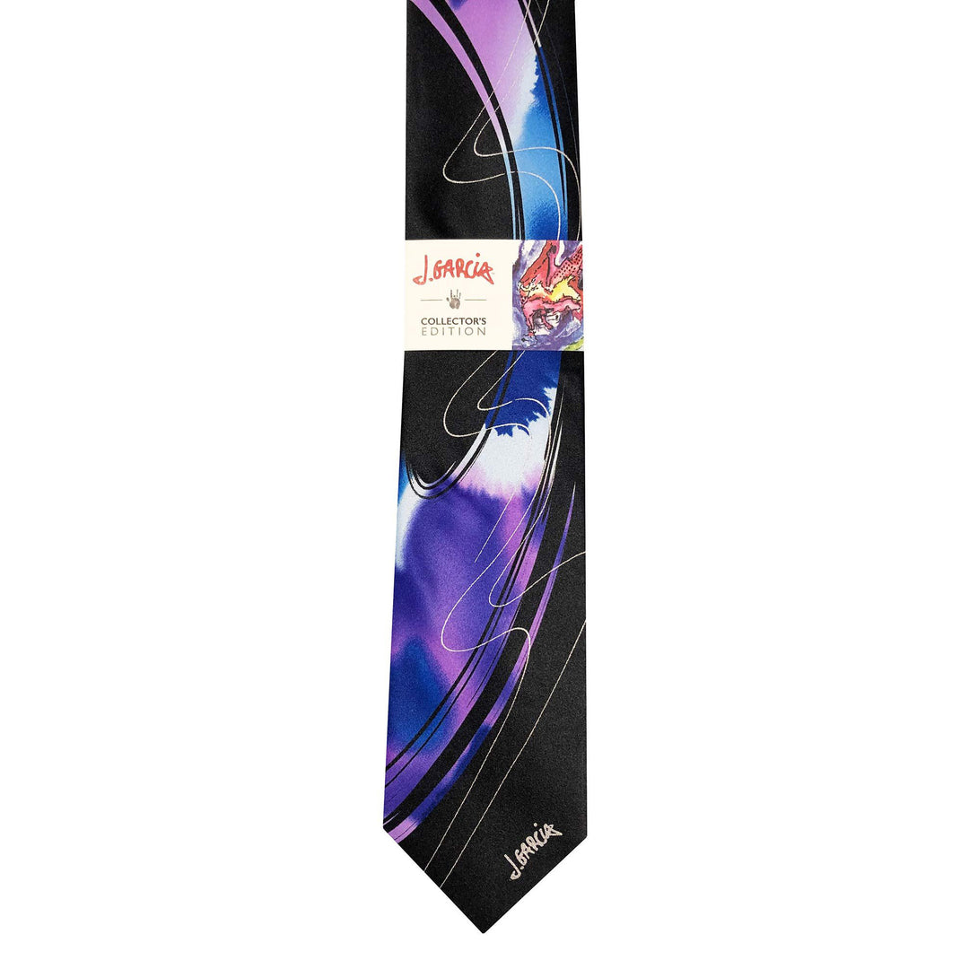 Jerry Garcia Urban Cat Ghost Tie - Berry