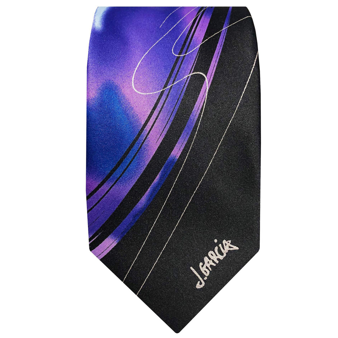Jerry Garcia Urban Cat Ghost Tie - Berry