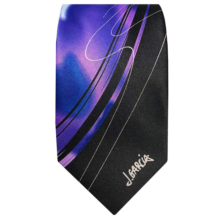 Jerry Garcia Urban Cat Ghost Extra Long Tie - Berry