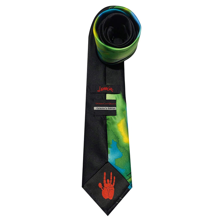 Jerry Garcia Urban Cat Ghost Tie - Green