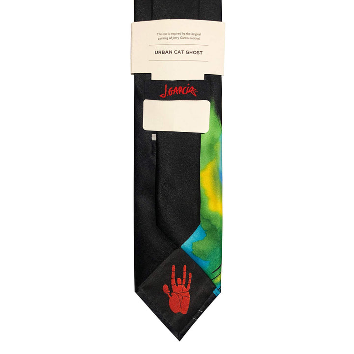 Jerry Garcia Urban Cat Ghost Tie - Green