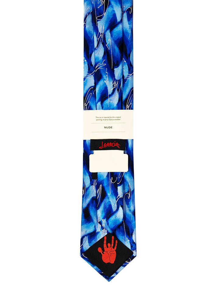 Jerry Garcia Nude Tie - Blue