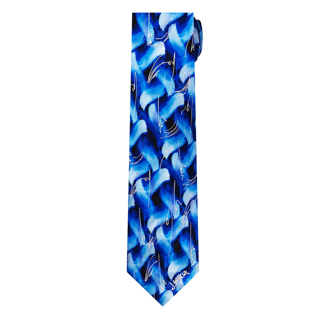 Jerry Garcia Nude Tie - Blue