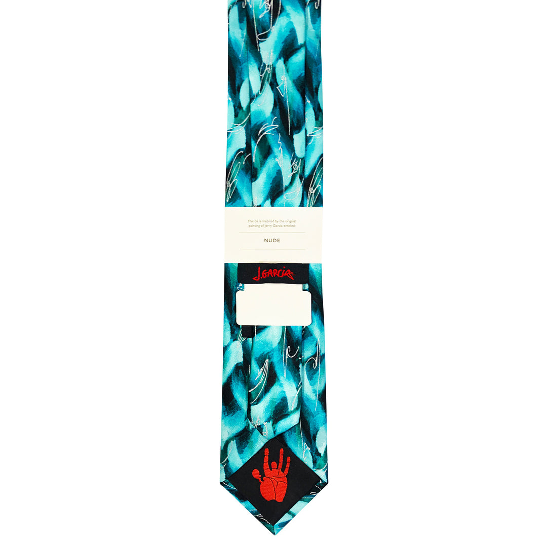 Jerry Garcia Nude Extra Long Tie - Teal