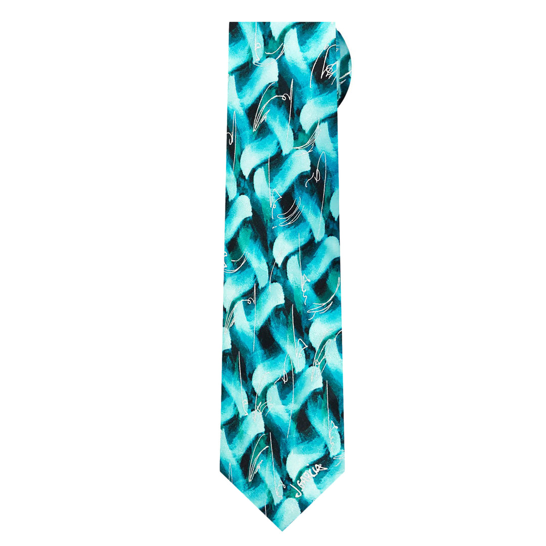 Jerry Garcia Nude Extra Long Tie - Teal