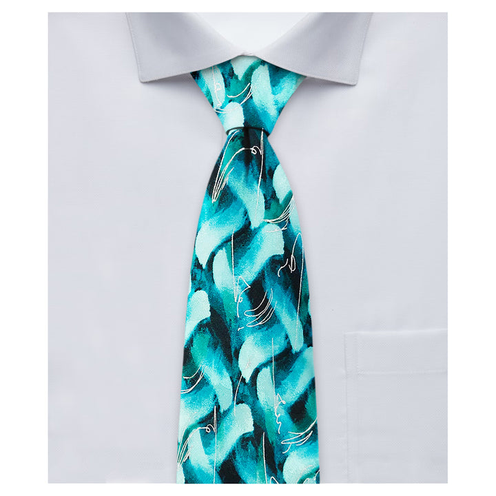Jerry Garcia Nude Extra Long Tie - Teal
