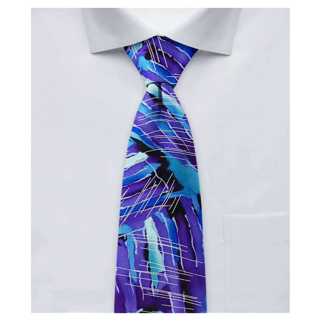 Jerry Garcia Interstices Tie - Purple