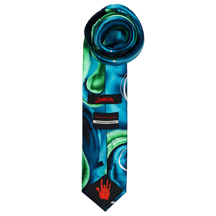 Jerry Garcia Rhino and Puppy Tie - Teal
