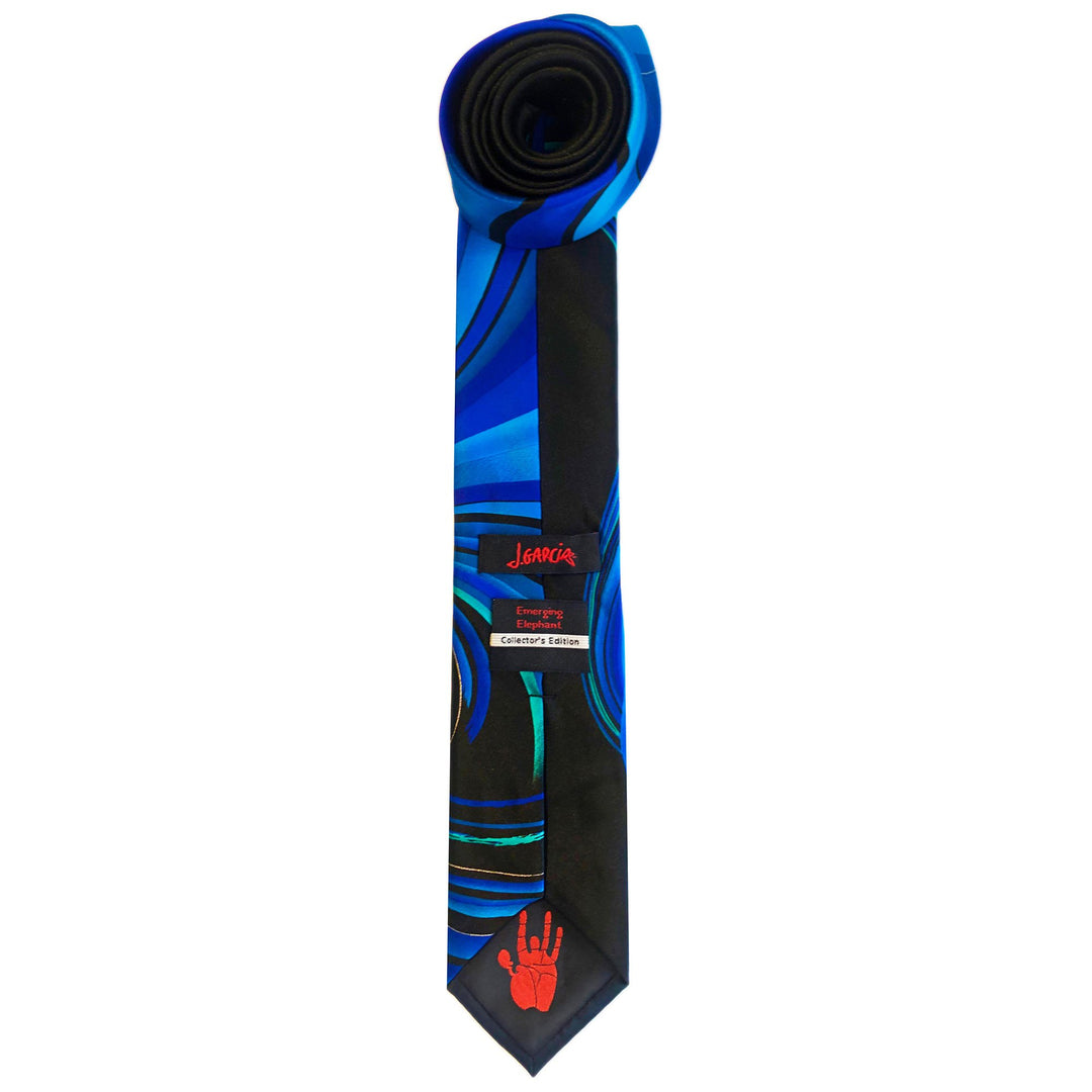Jerry Garcia Emerging Elephant Extra Long Tie - Blue