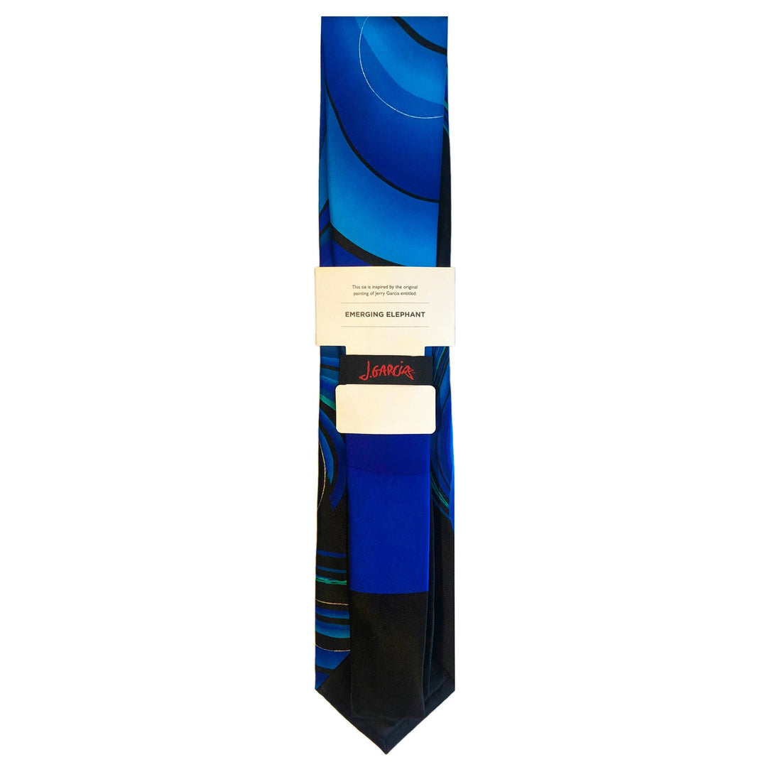 Jerry Garcia Emerging Elephant Extra Long Tie - Blue