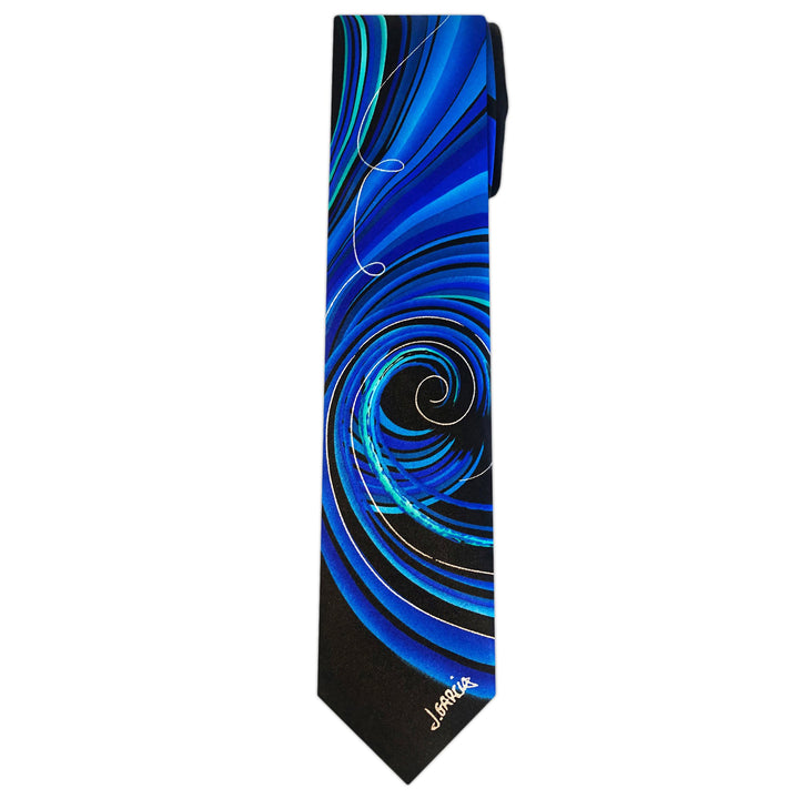 Jerry Garcia Emerging Elephant Extra Long Tie - Blue