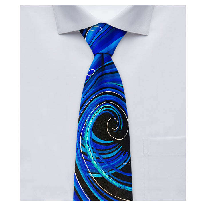 Jerry Garcia Emerging Elephant Extra Long Tie - Blue