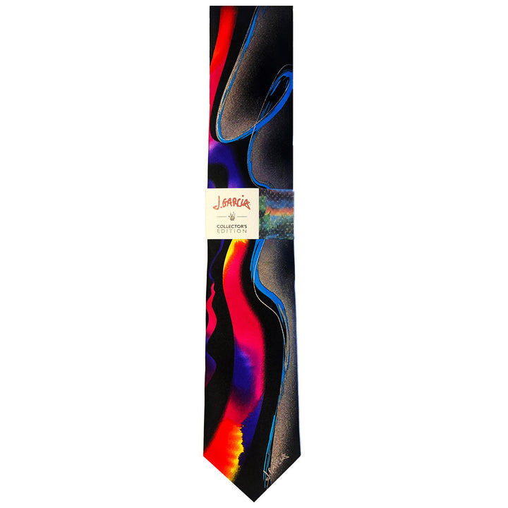 Jerry Garcia Wetland II Wavy Extra Long Tie - Orange