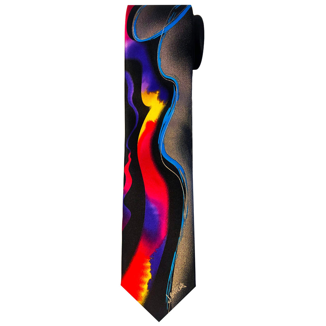 Jerry Garcia Wetland II Wavy Tie - Orange