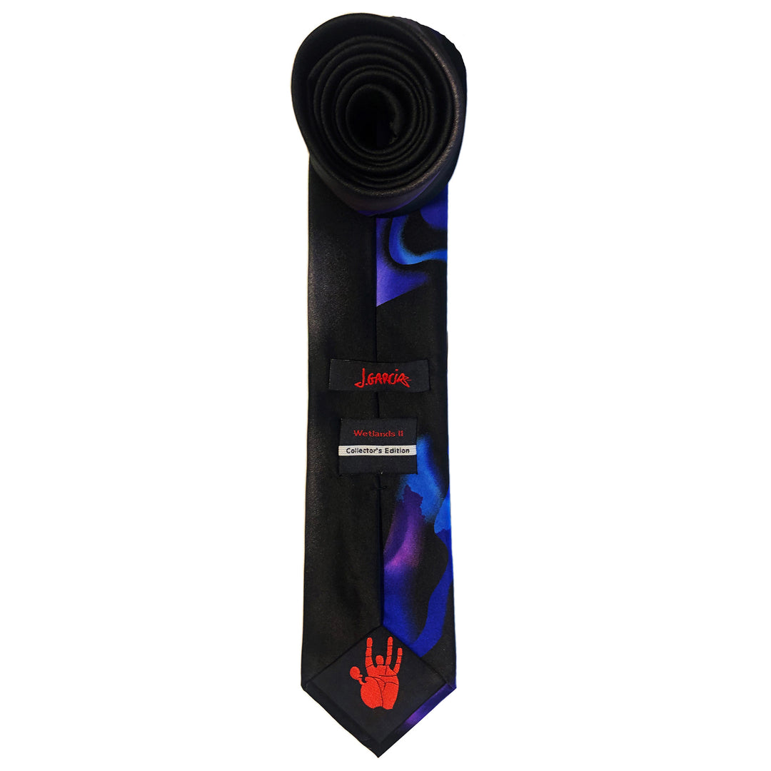 Jerry Garcia Wetland II Wavy Tie - Purple