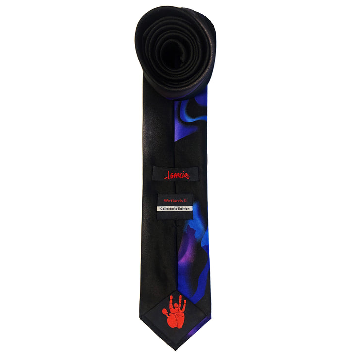 Jerry Garcia Wetland II Wavy Tie - Purple