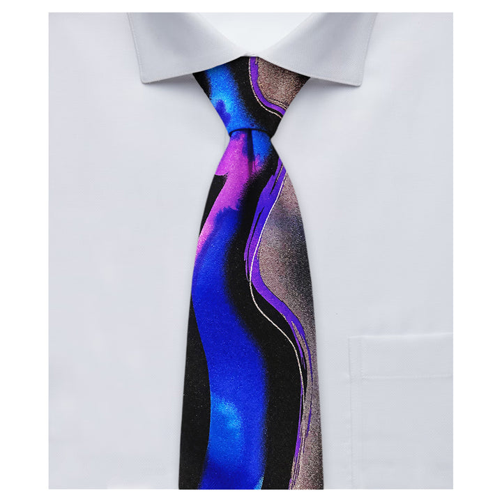 Jerry Garcia Wetland II Wavy Tie - Purple