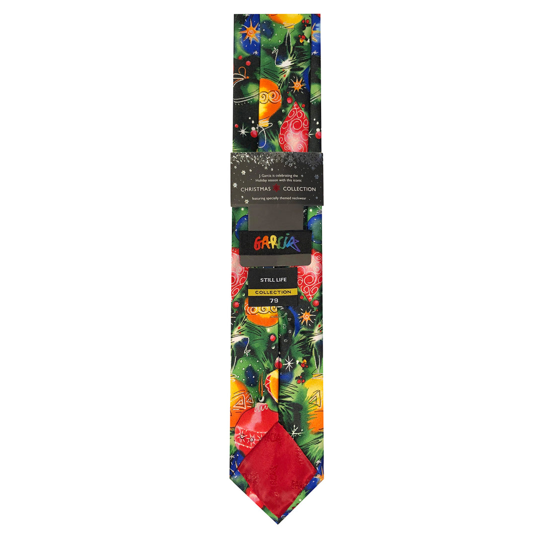 Jerry Garcia Christmas Fancy Tree Extra Long Tie
