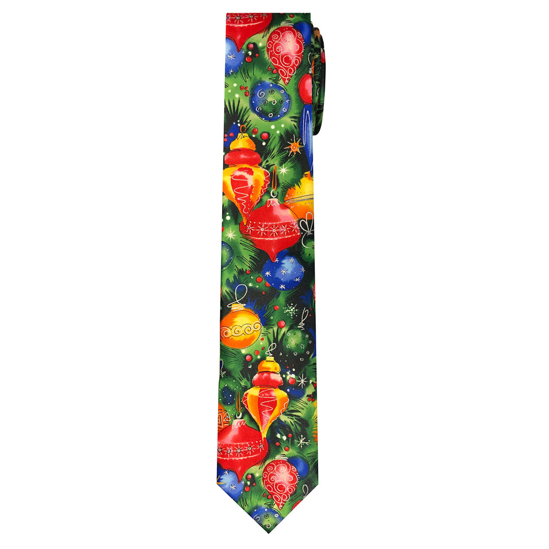 Jerry Garcia Christmas Fancy Tree Extra Long Tie