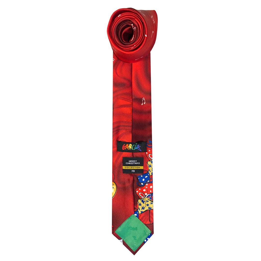 Jerry Garcia Christmas Santa Reindeer Tie