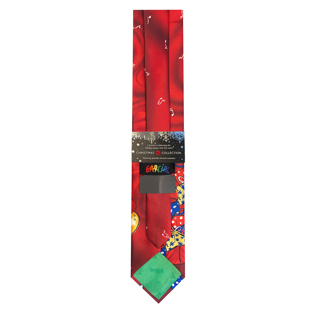 Jerry Garcia Christmas Santa Reindeer Extra Long Tie