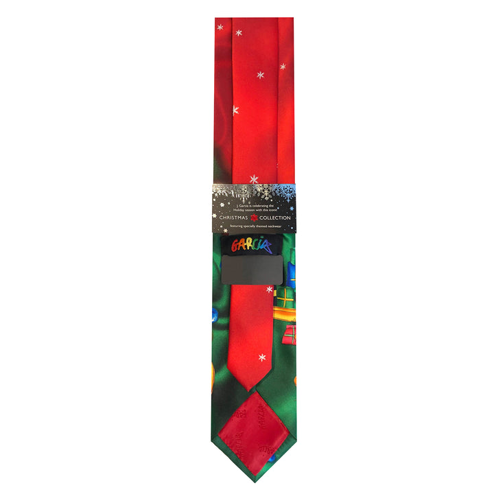 Jerry Garcia Christmas Santa Sleigh Extra Long Tie