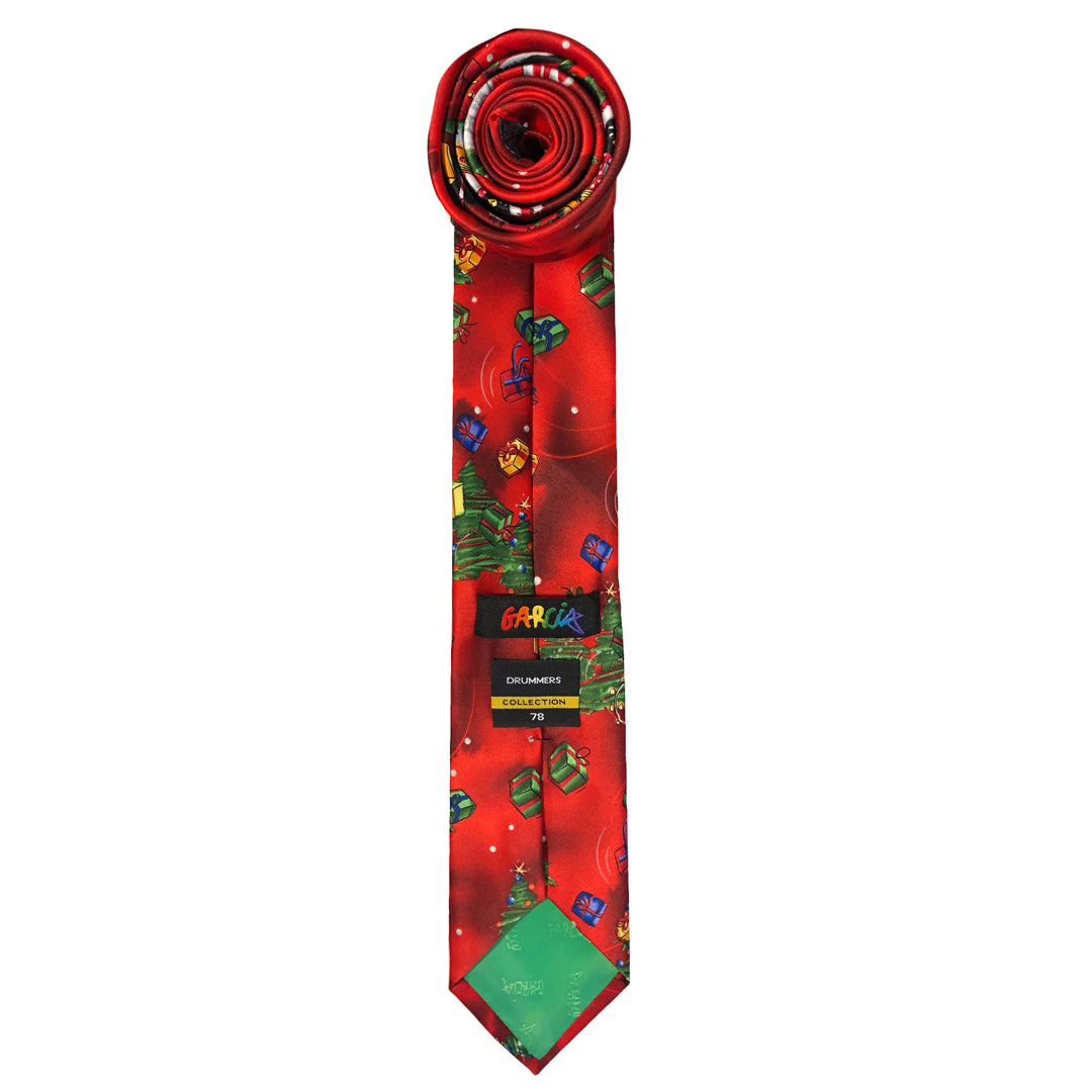 Jerry Garcia Christmas Penguins Tie