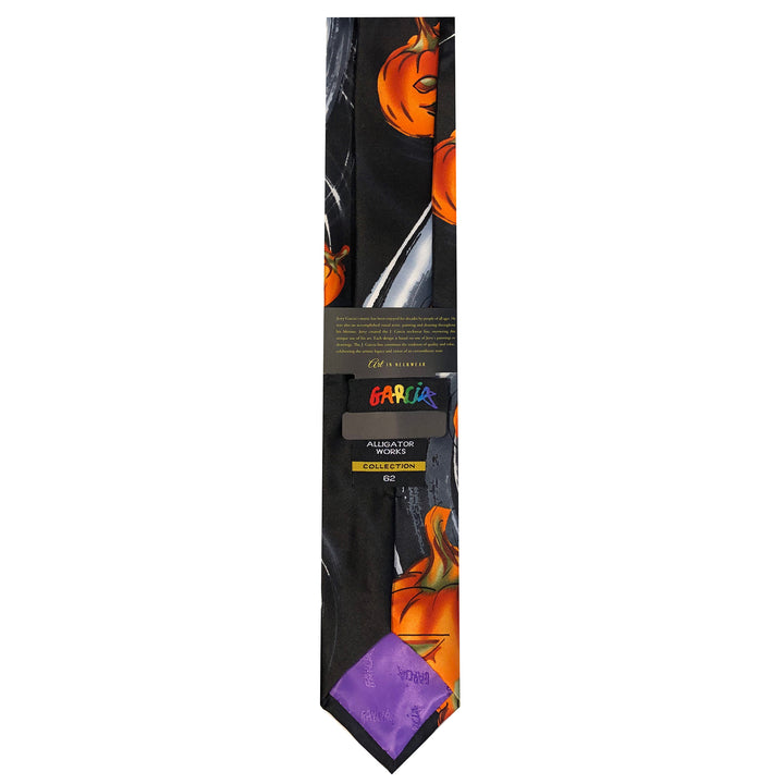 Jerry Garcia Halloween Jack-O'-Lantern Extra Long Tie