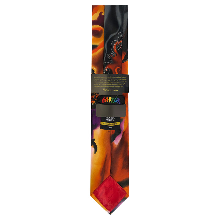 Jerry Garcia Halloween Purple Skull Extra Long Tie