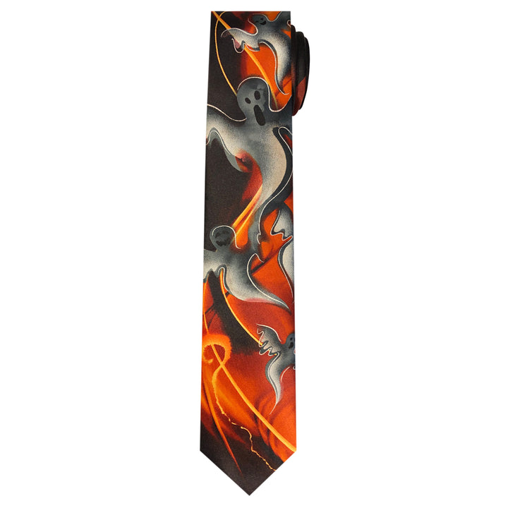Jerry Garcia Halloween Flying Ghosts Tie