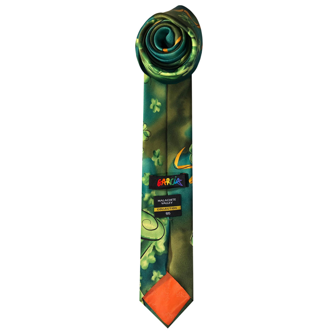 Jerry Garcia St. Patrick's Malachite Valley Extra Long Tie