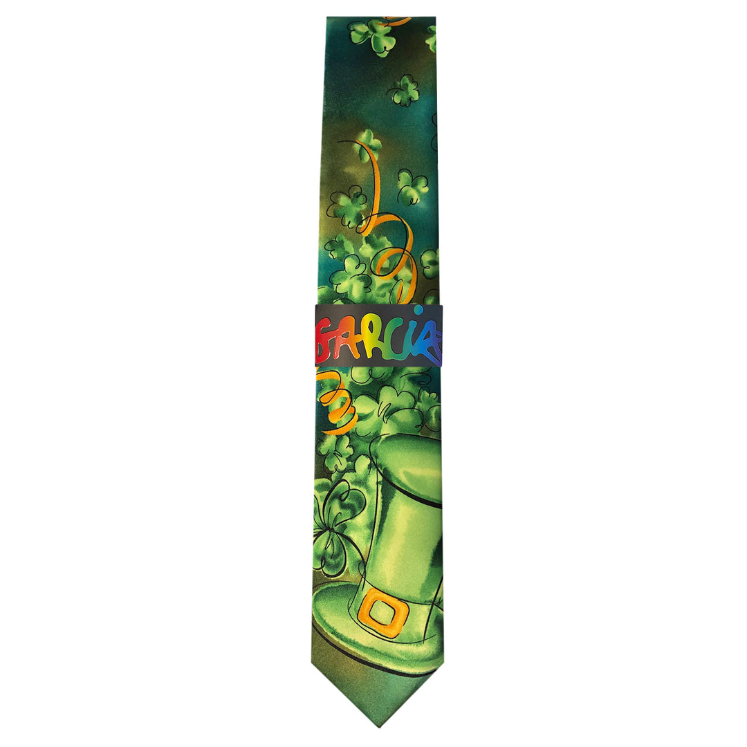Jerry Garcia St. Patrick's Malachite Valley Extra Long Tie