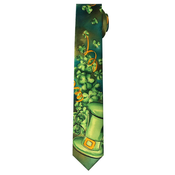 Jerry Garcia St. Patrick's Malachite Valley Extra Long Tie