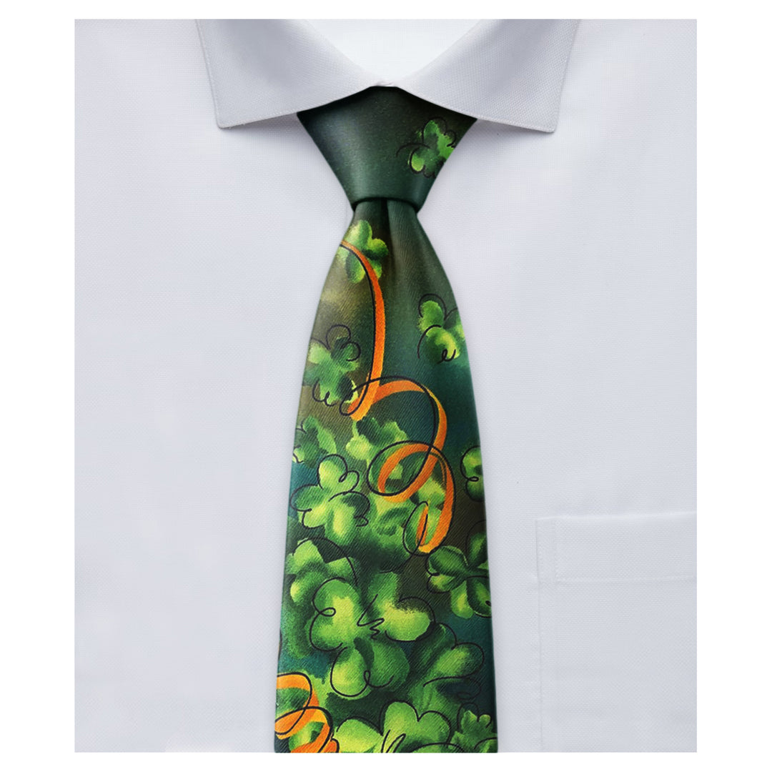 Jerry Garcia St. Patrick's Malachite Valley Extra Long Tie