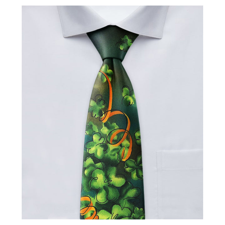Jerry Garcia St. Patrick's Malachite Valley Extra Long Tie