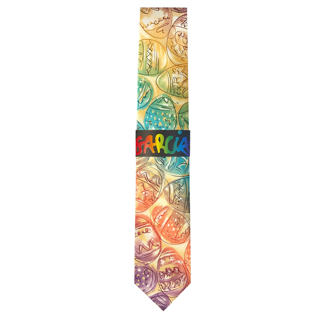 Jerry Garcia Easter Decorated Eggs Tie